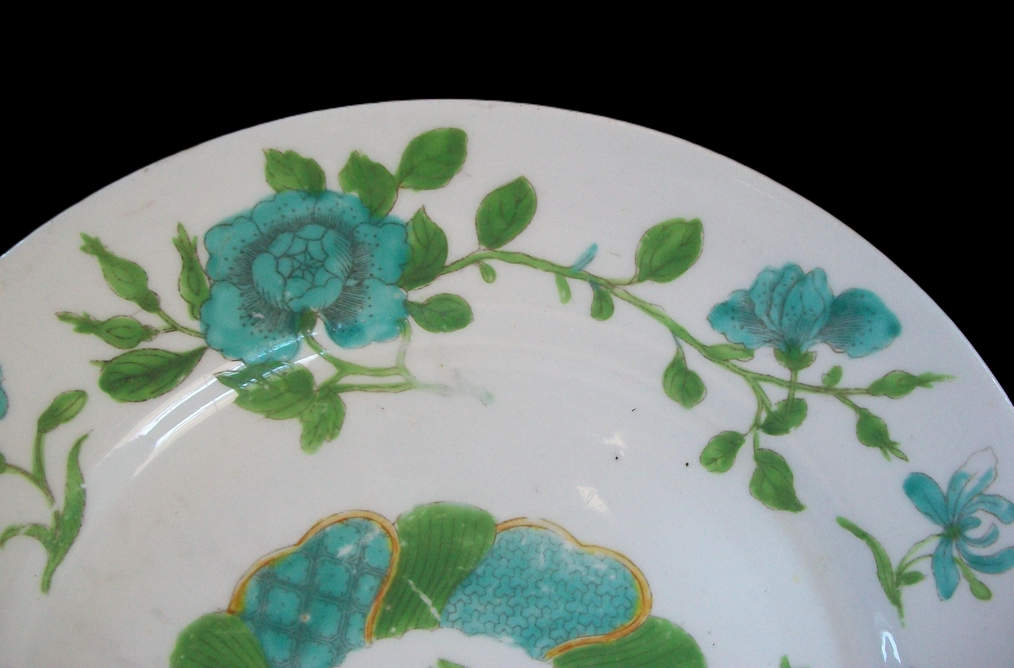 COALPORT - Antique English Regency Ceramic Cabinet Plate - U.K. - Circa 1823 For Sale 2