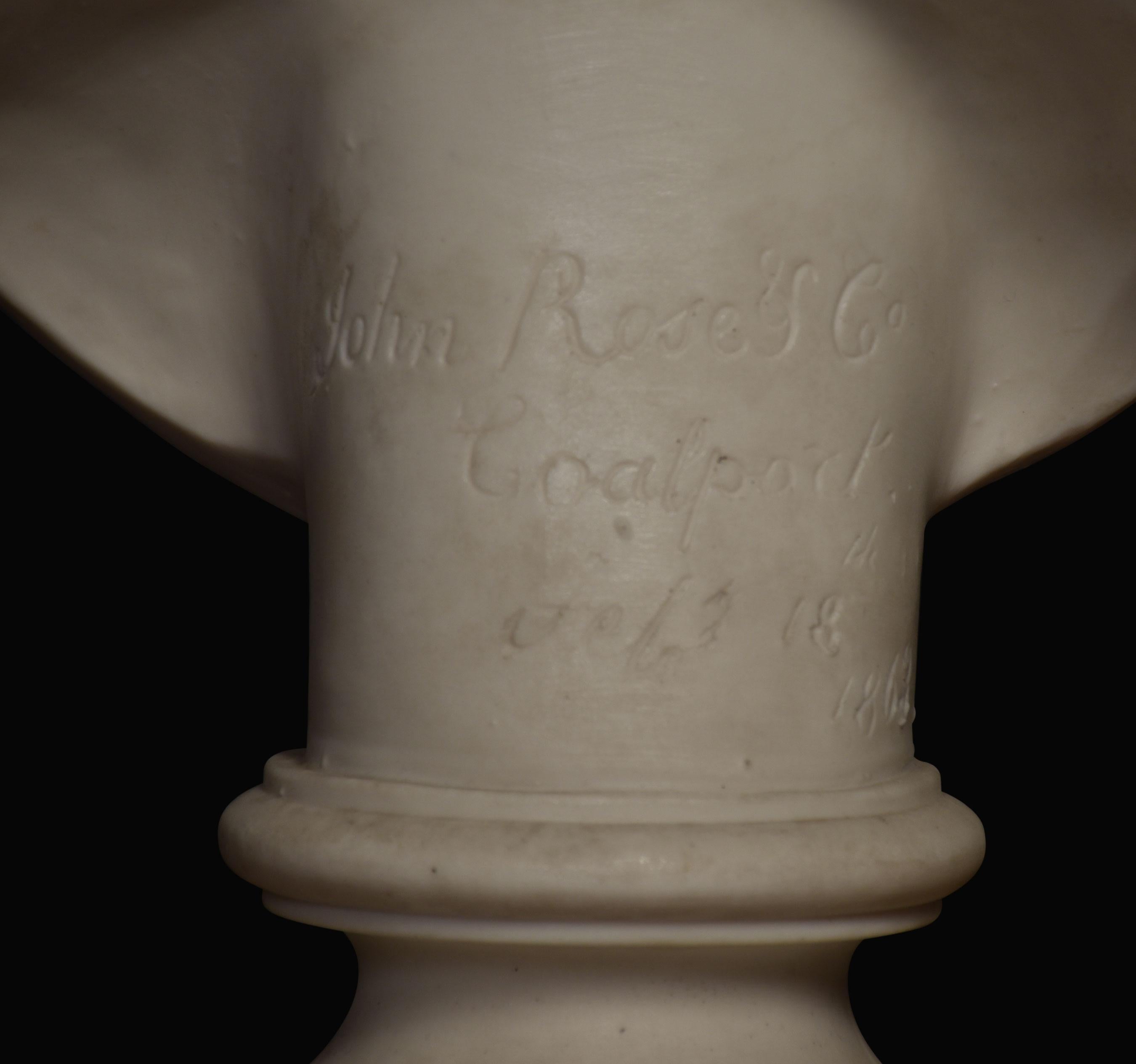 Ceramic Coalport Bust of King Charles For Sale