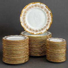 Coalport China "Hazelton White" Service for 24