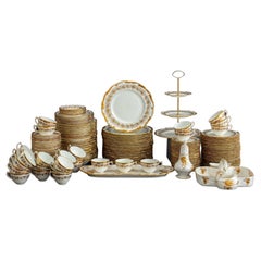 Coalport China „Hazelton White“ Service für 24 Personen