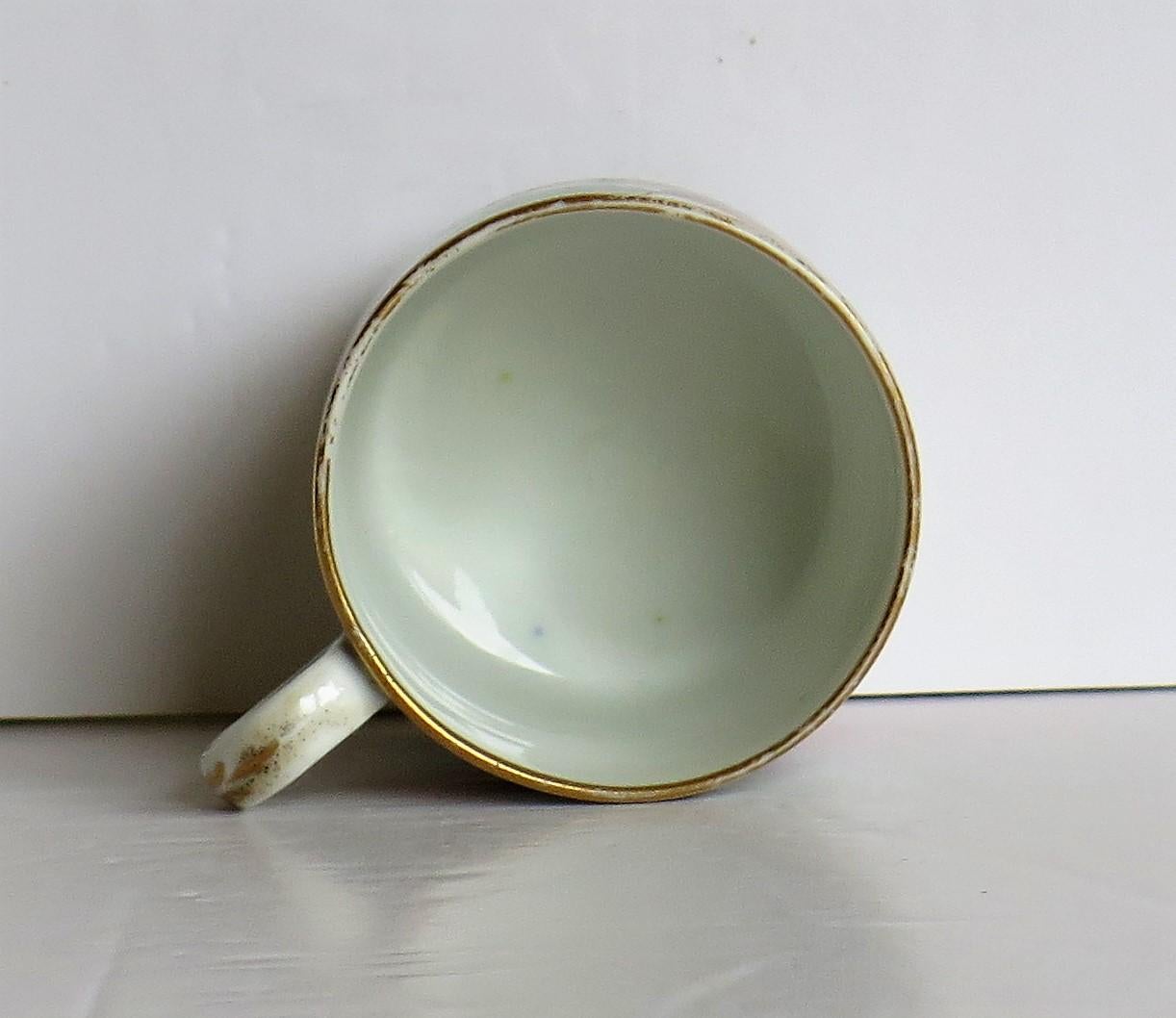 Coalport Coffee Can Porcelain Hand Painted Gilded Bold Imari Pattern, circa 1808 6