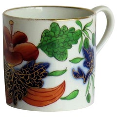 Coalport Coffee Can Porcelain Hand Painted Gilded Bold Imari Pattern, circa 1808