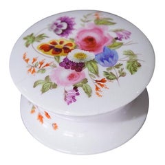 Coalport Cosmetics Box, Flowers, circa 1835