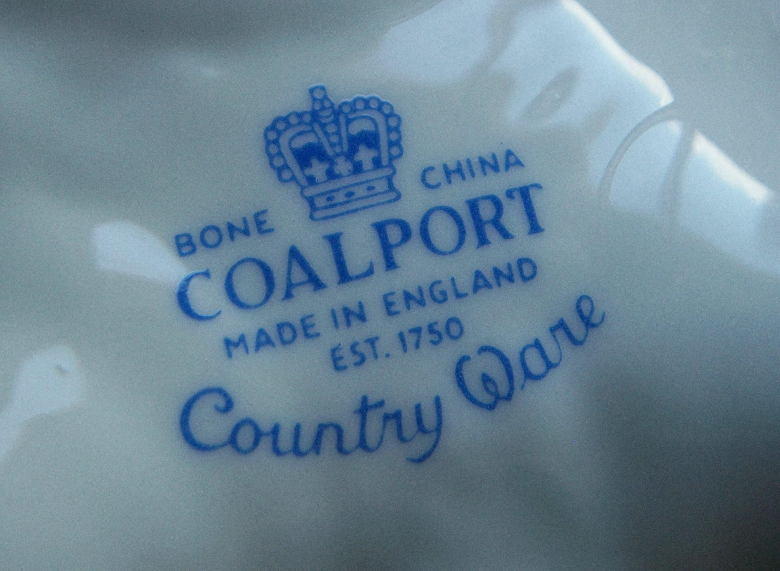COALPORT - Stoviglie di campagna - Fioriera d'epoca in porcellana d'osso - K.K. - Fine XX secolo in vendita 5