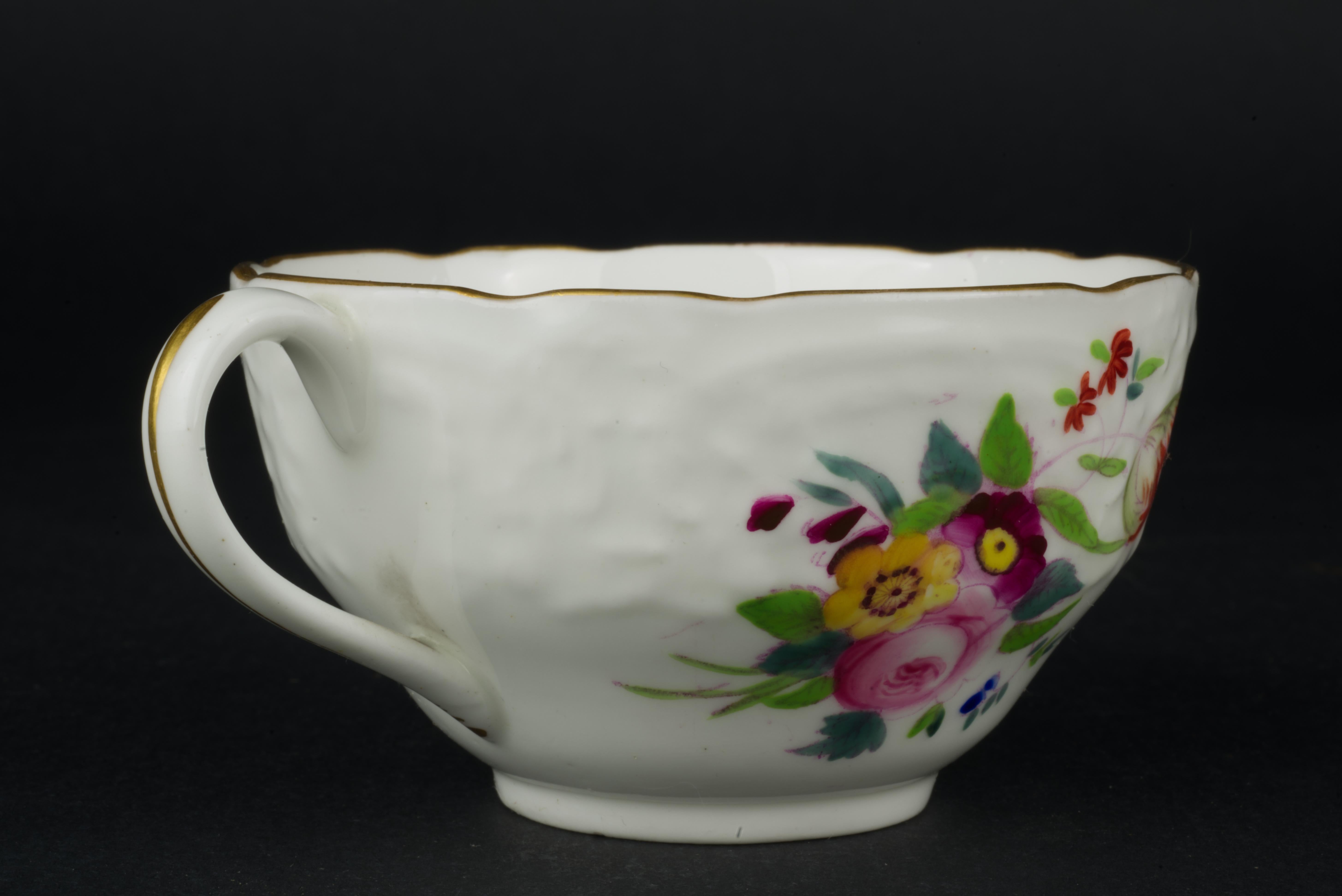 Tasse et soucoupe peintes à la main Coalport pour Davis Collamore NY, Angleterre 1881-1890 en vente 5