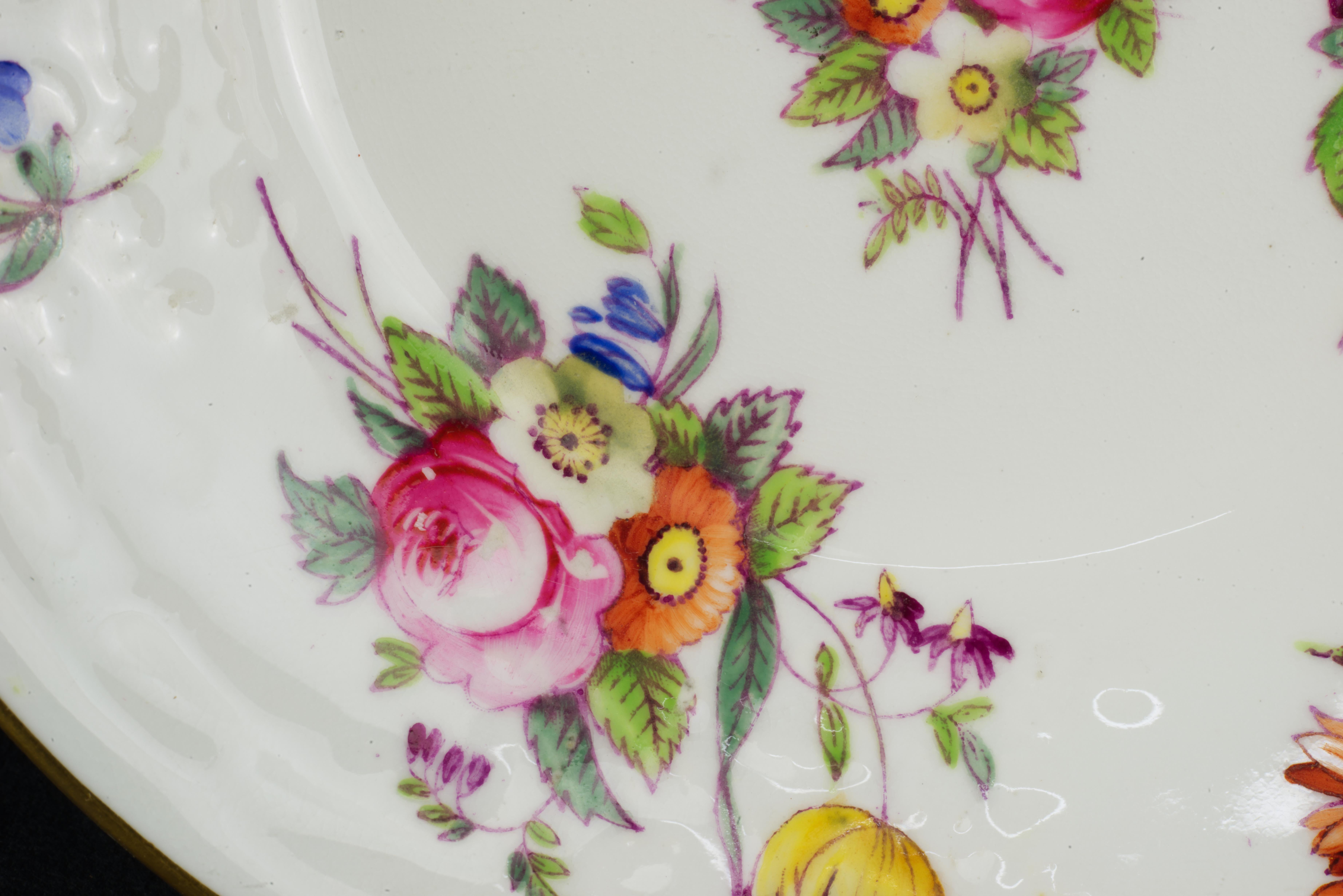 XIXe siècle Tasse et soucoupe peintes à la main Coalport pour Davis Collamore NY, Angleterre 1881-1890 en vente