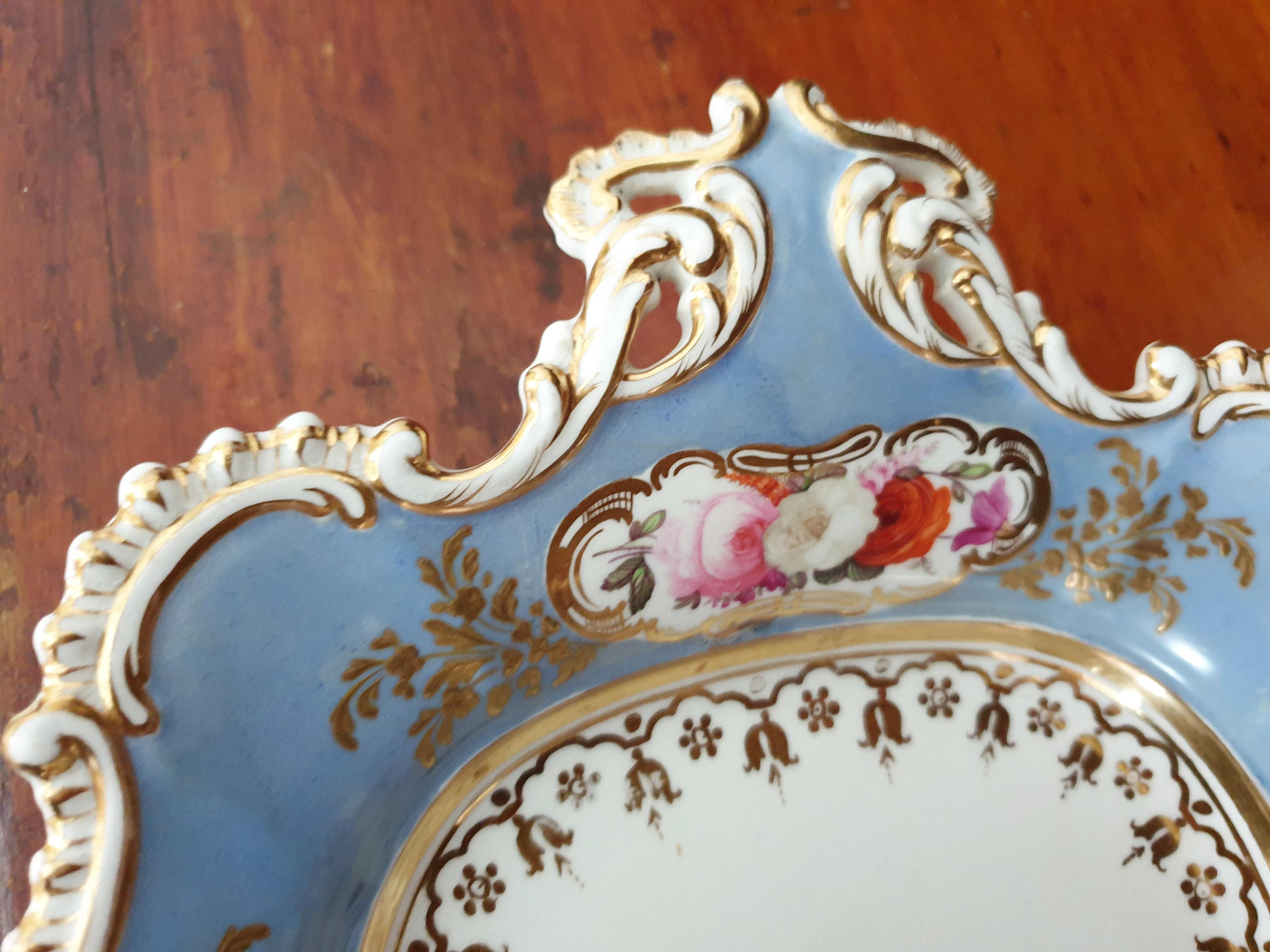 Coalport Georgian Handpainted Dessert Service For Sale 2