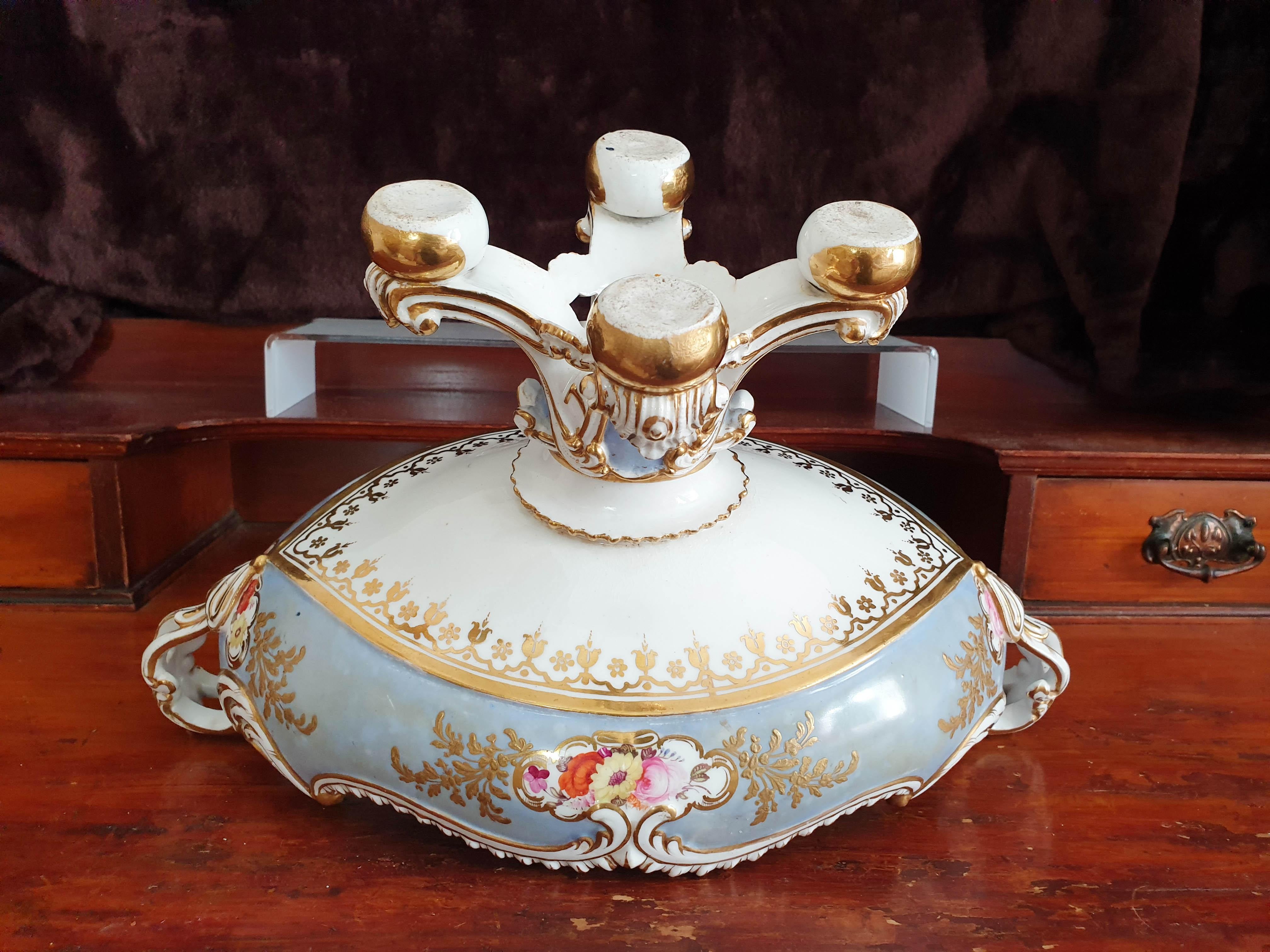 Coalport Georgian Handpainted Dessert Service For Sale 9