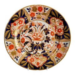 Coalport John Rose Dessert Plate, Japan Pattern with Birds, Regency, ca 1805