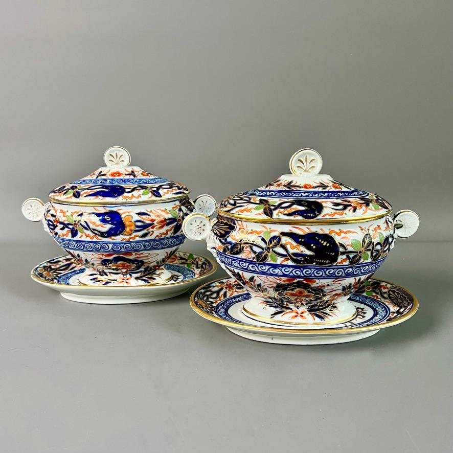 Servizio da dessert in porcellana Coalport John Rose, modello Imari, 1805 ca. In condizioni buone in vendita a London, GB