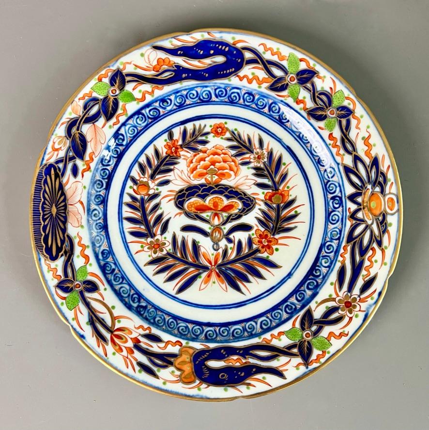 Early 19th Century Coalport John Rose Porcelain Dessert Service, Imari Pattern, ca 1805 For Sale