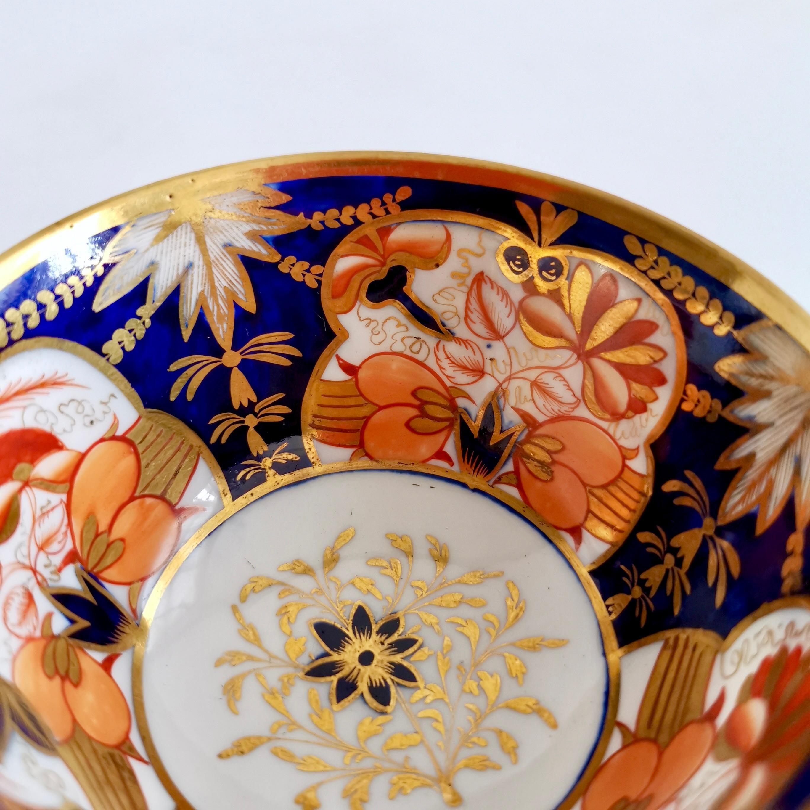Coalport John Rose Porcelain Teacup, Imari Pattern, Regency ca 1815 4