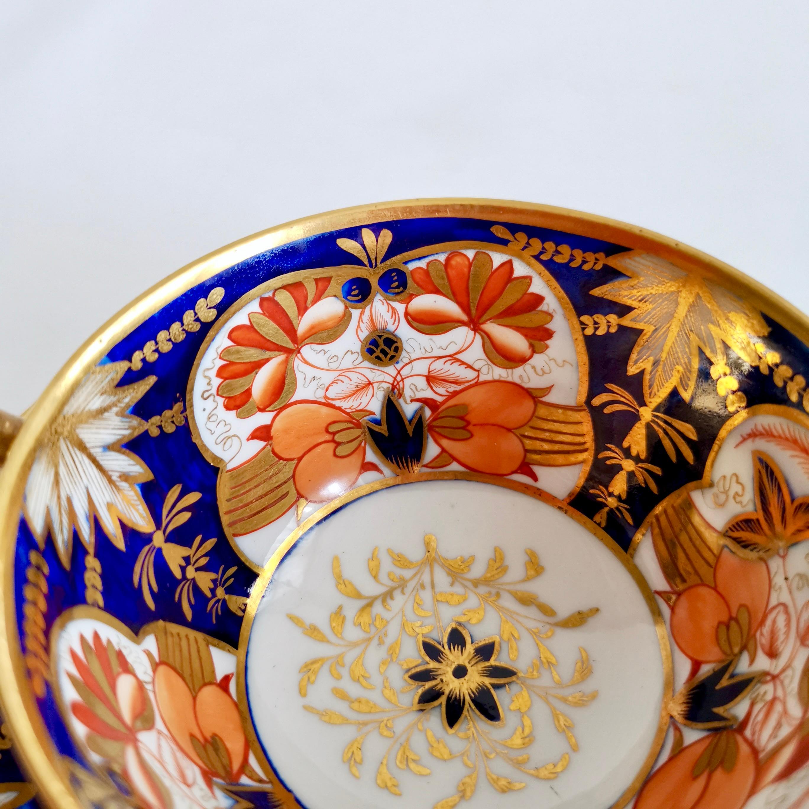 Coalport John Rose Porcelain Teacup, Imari Pattern, Regency ca 1815 5