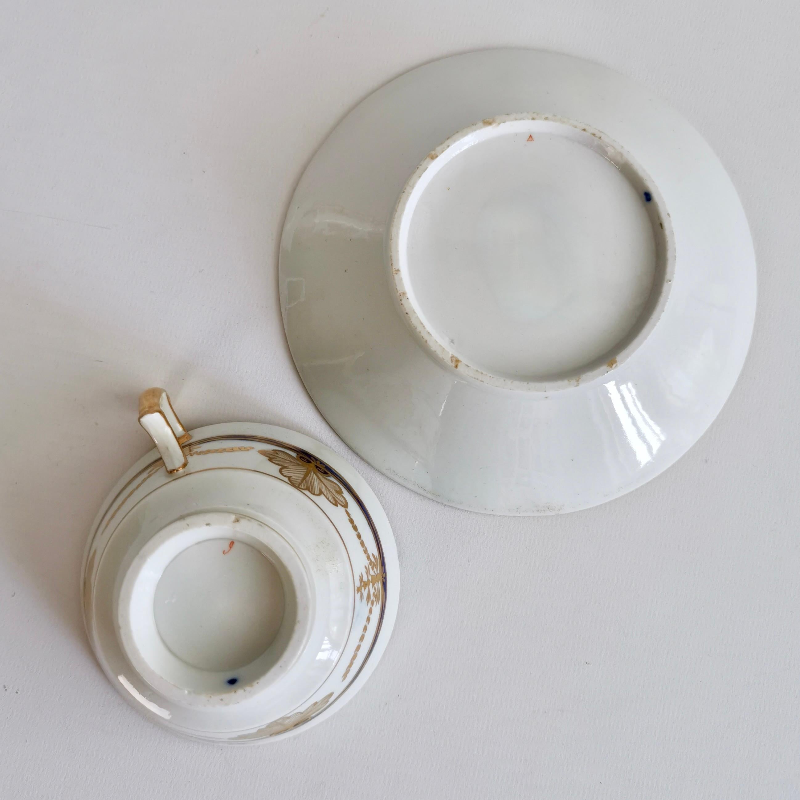 Coalport John Rose Porcelain Teacup, Imari Pattern, Regency ca 1815 13