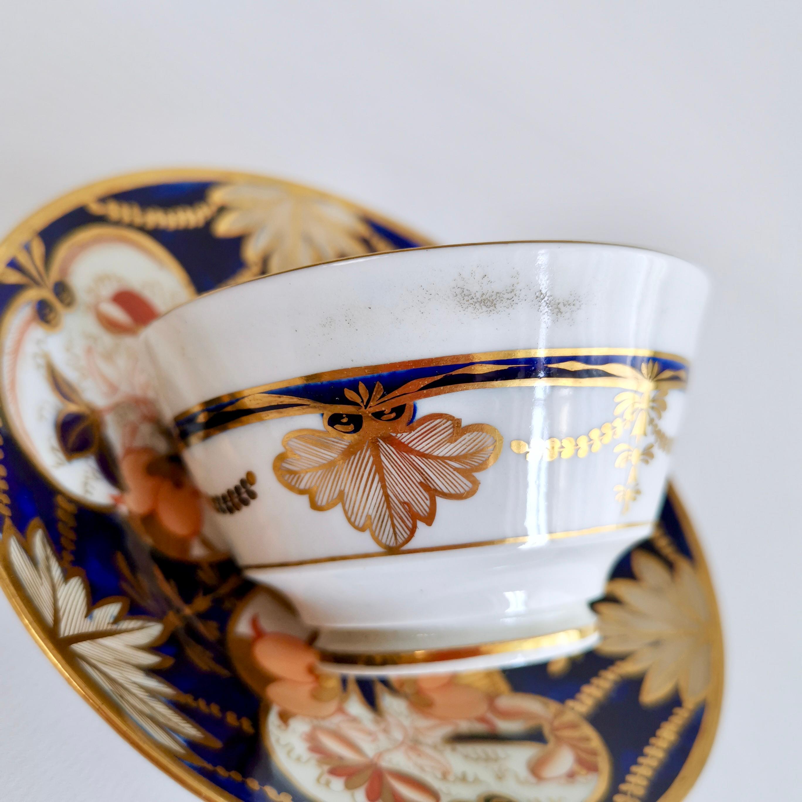Coalport John Rose Porcelain Teacup, Imari Pattern, Regency ca 1815 14