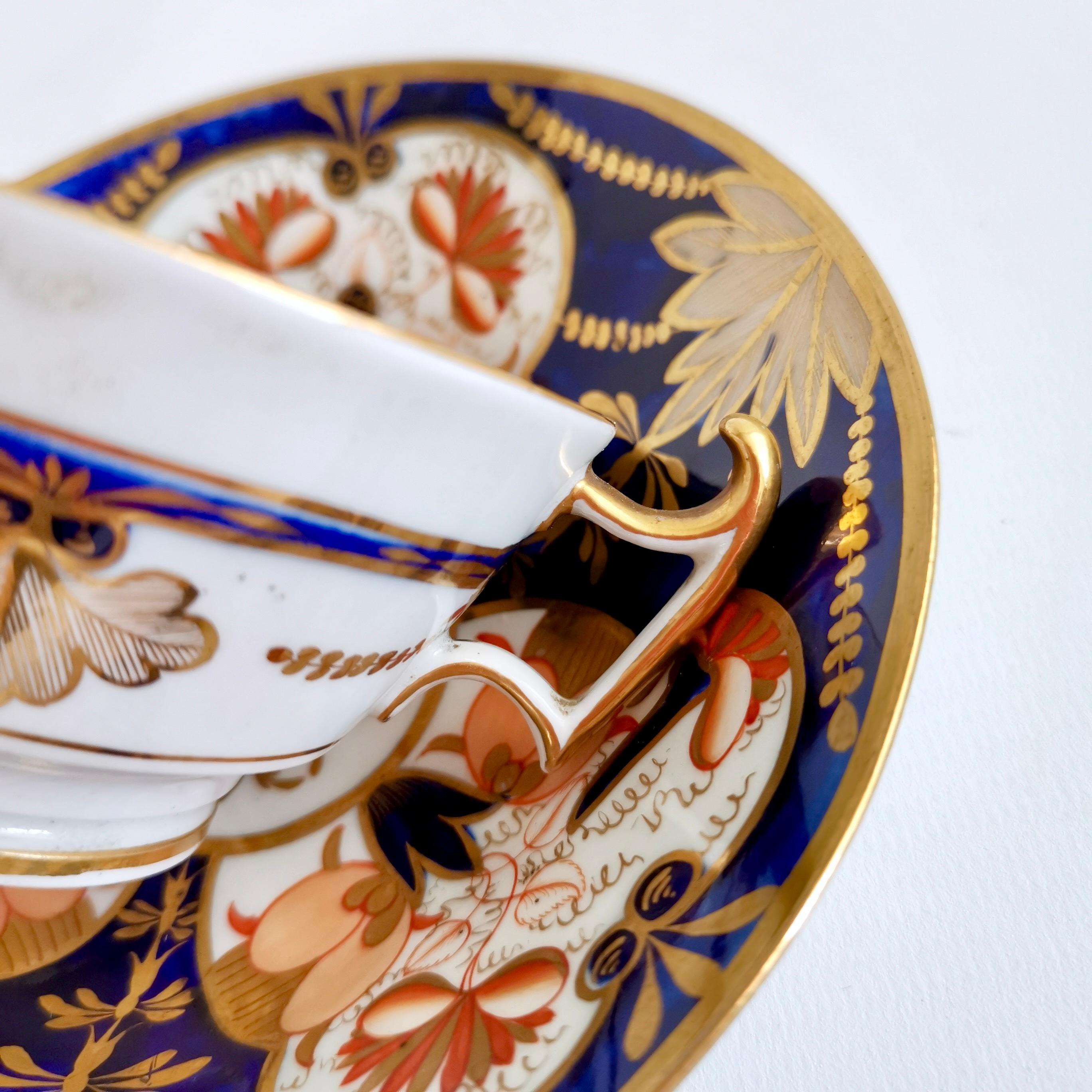 Coalport John Rose Porcelain Teacup, Imari Pattern, Regency ca 1815 3