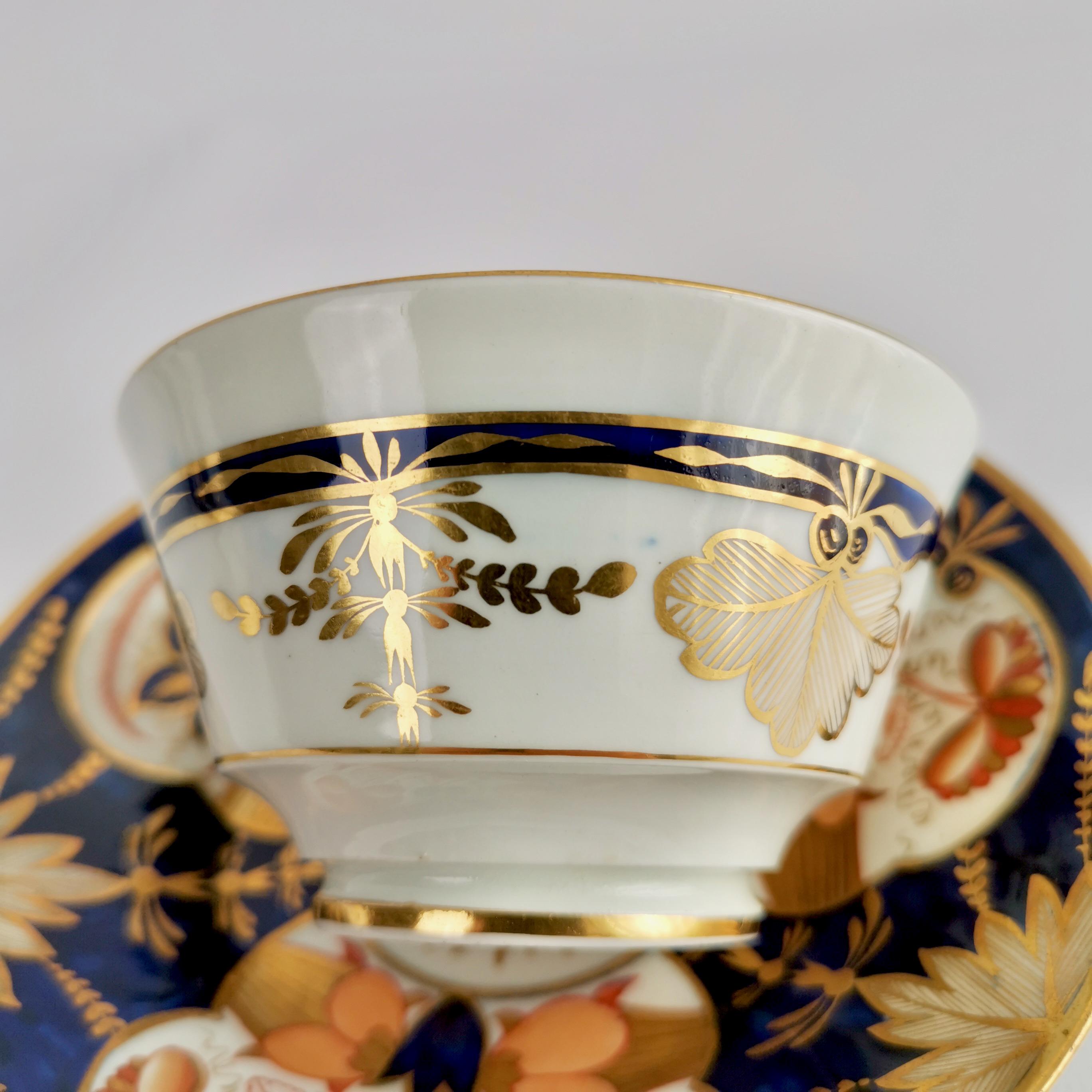 Coalport John Rose Porcelain Teacup, Imari, Regency, ca 1815 3