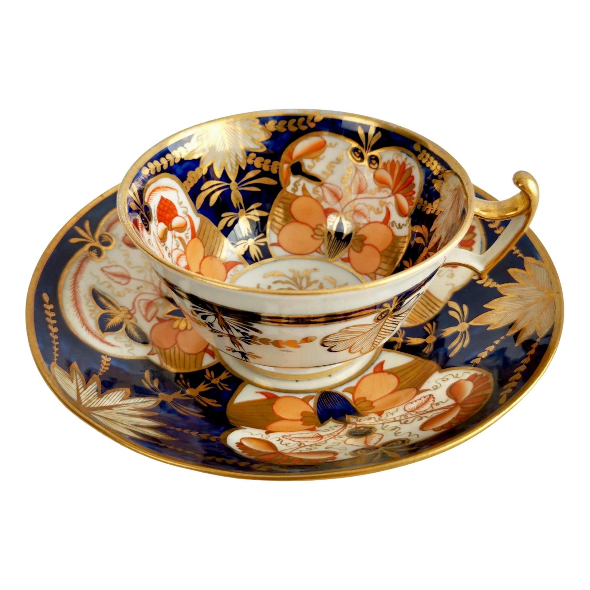 Coalport John Rose Porcelain Teacup, Imari, Regency, ca 1815