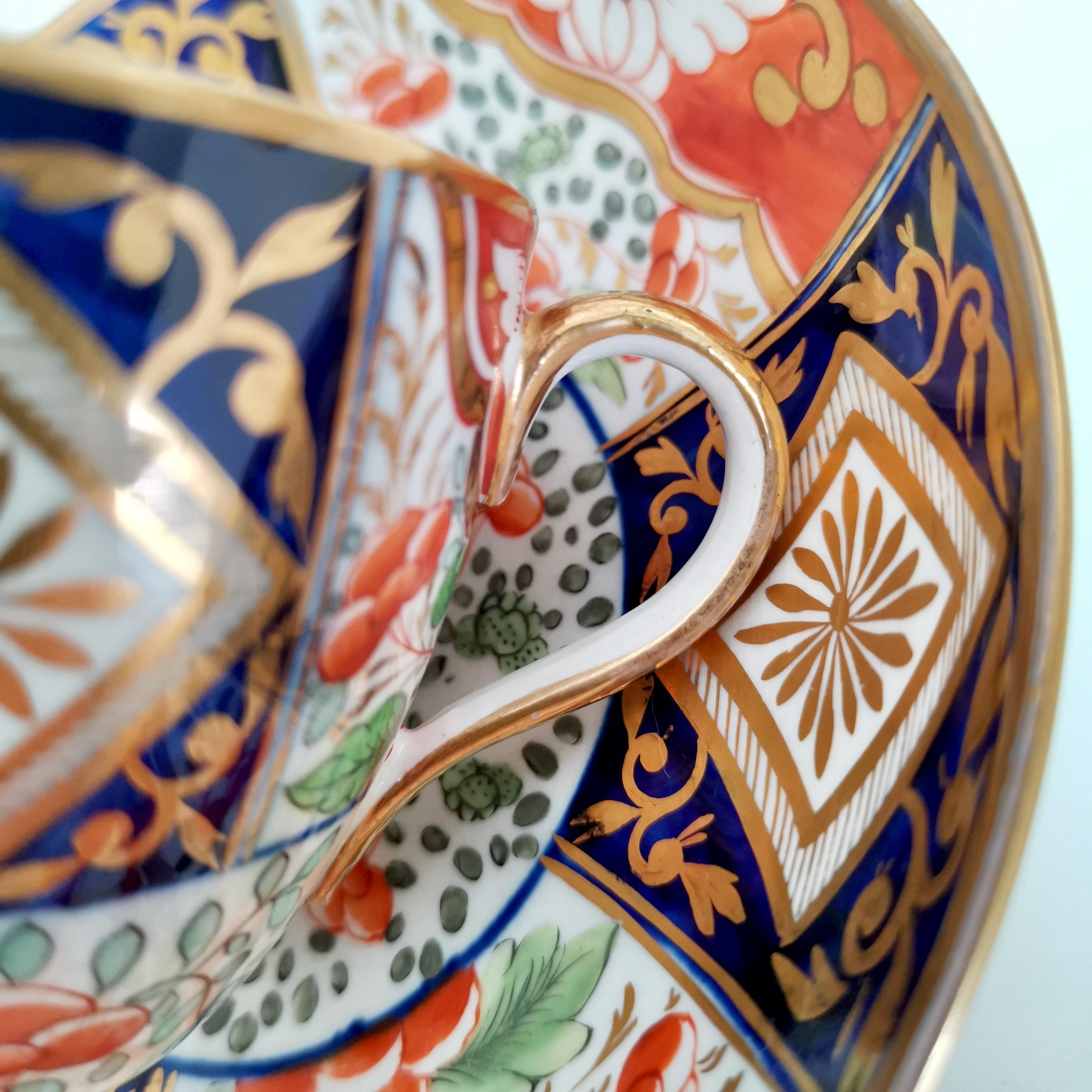 Coalport John Rose Porcelain Teacup, Japan Imari Pattern, Regency ca 1805 4