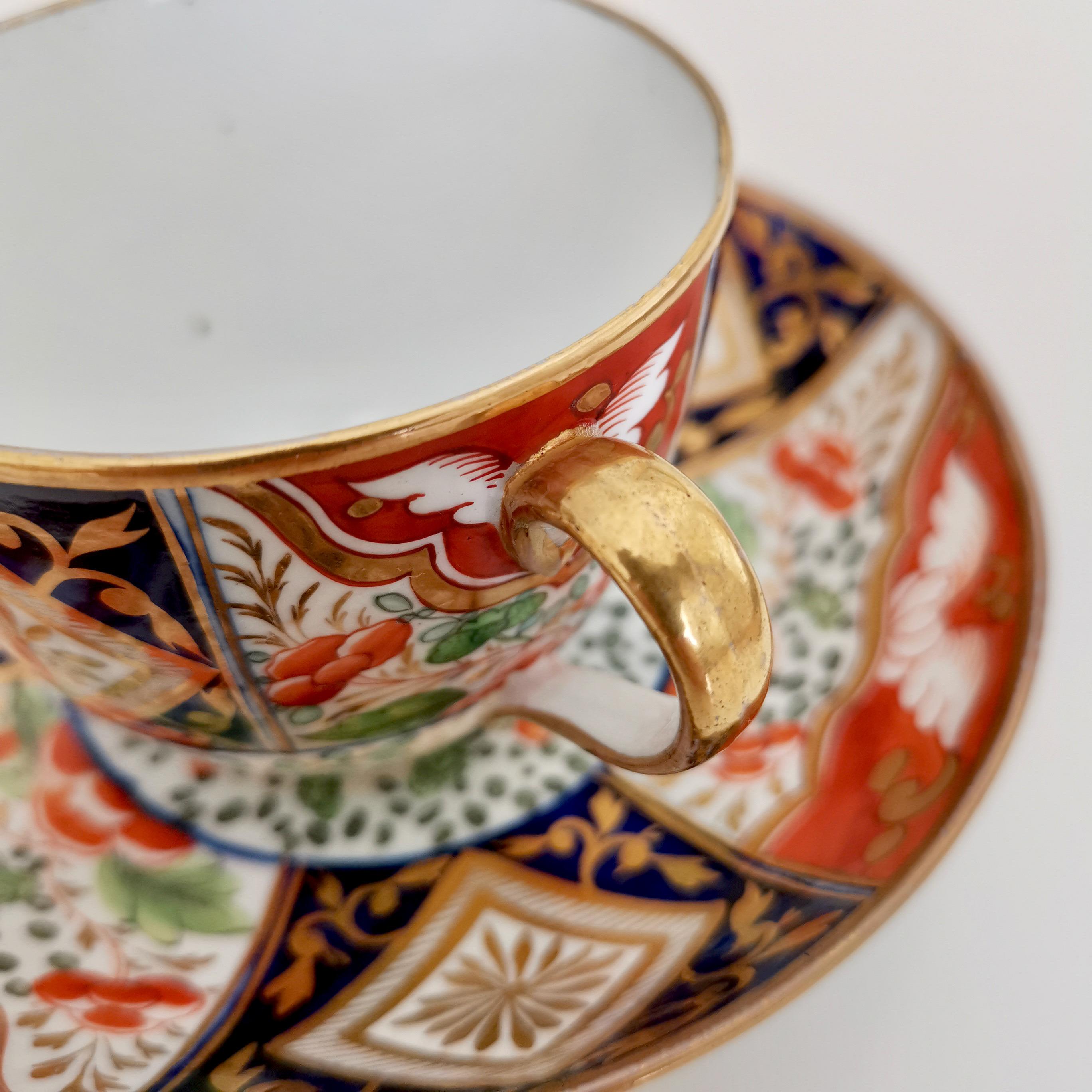 Coalport John Rose Porcelain Teacup, Japan Imari Pattern, Regency ca 1805 5