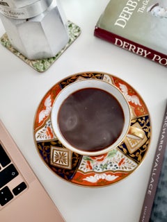 Coalport John Rose Porcelain Teacup, Japan Imari Pattern, Regency ca 1805