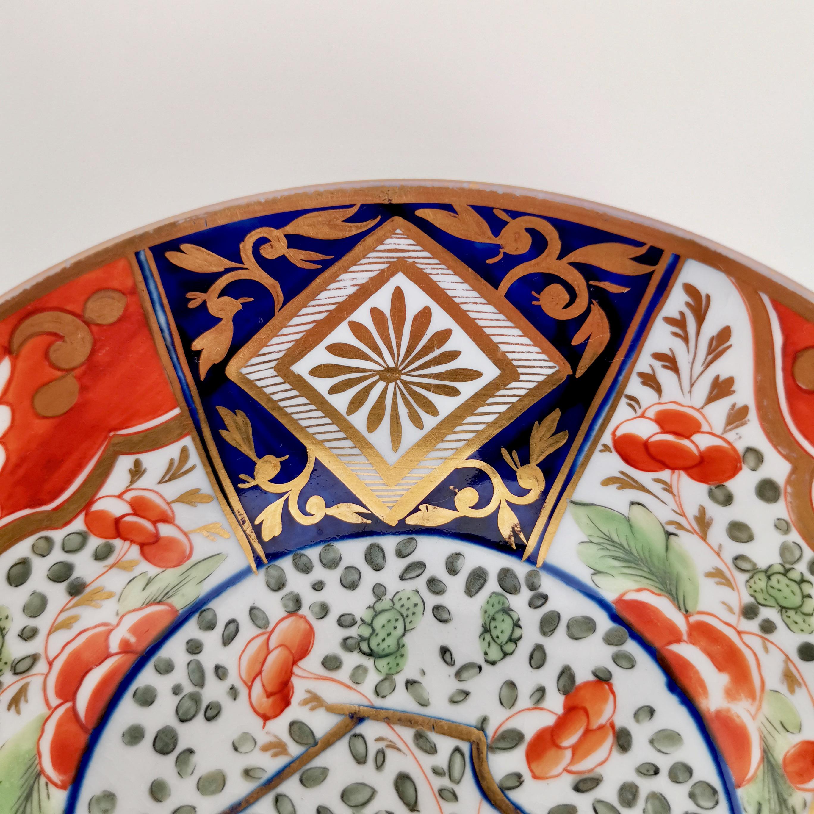 Coalport John Rose Porcelain Teacup, Japan Imari Pattern, Regency ca 1805 2