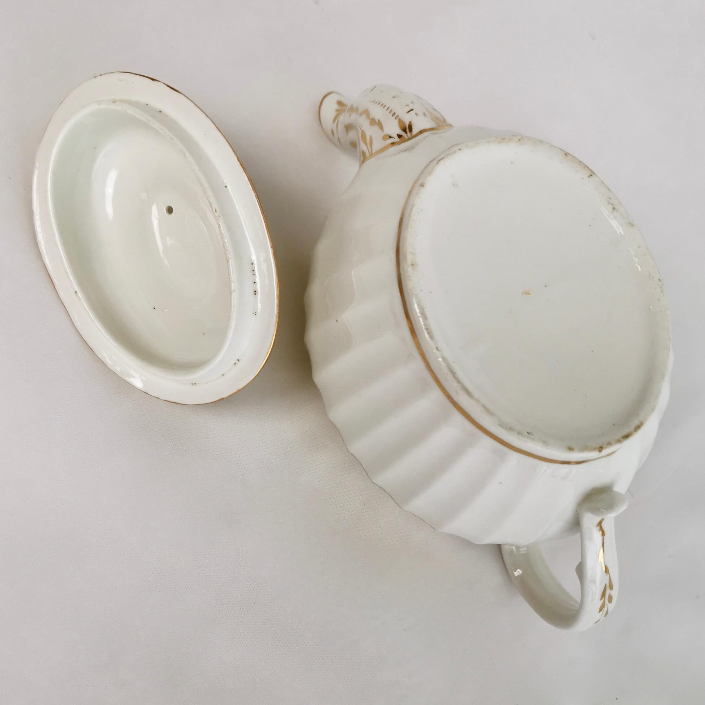 Coalport John Rose Porcelain Tea Service, White and Gilt, Georgian, circa 1795 3