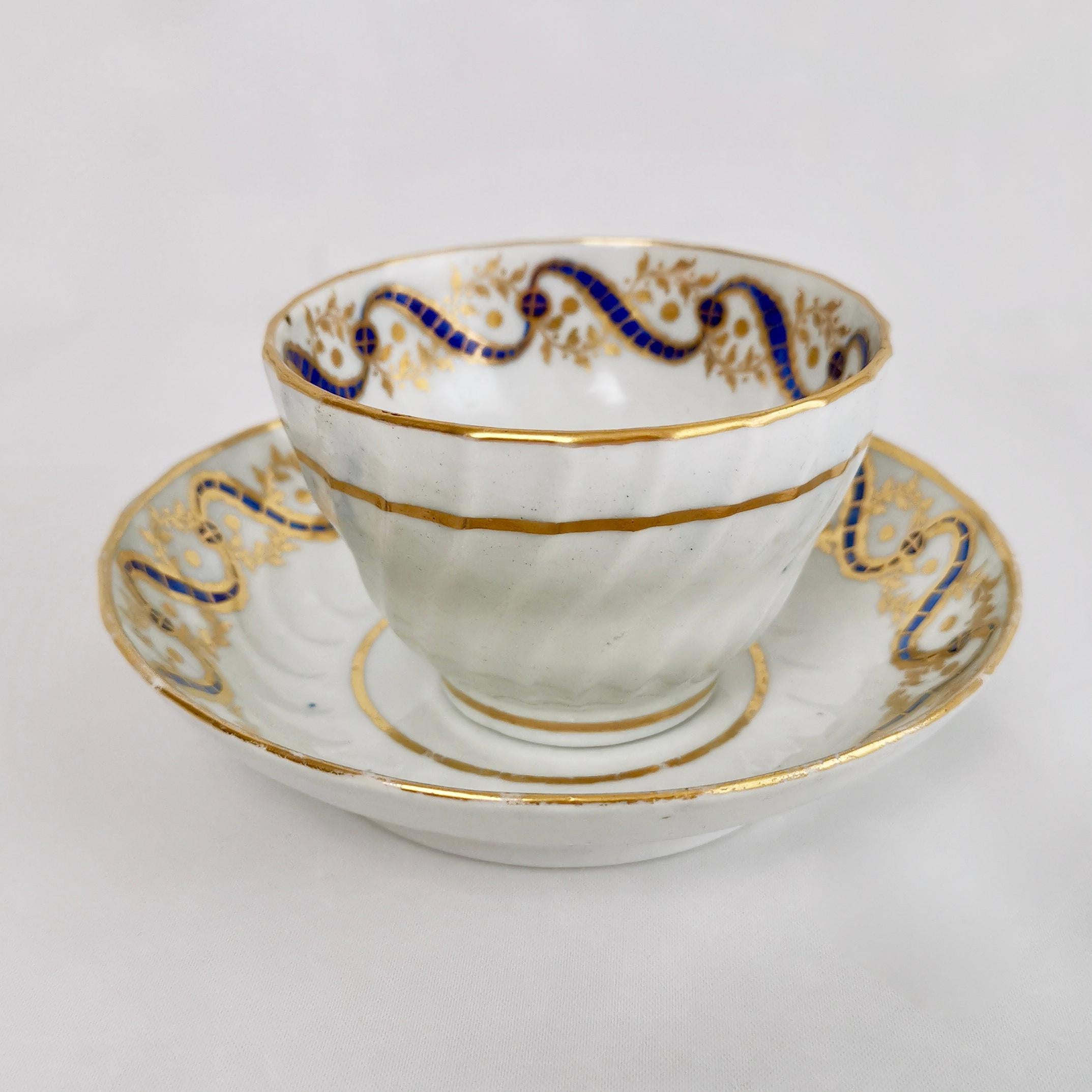 Coalport John Rose Porcelain Tea Service, White and Gilt, Georgian, circa 1795 4