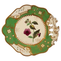 Coalport, "Lungwort", Antigua fuente botánica, Reino Unido, hacia 1830
