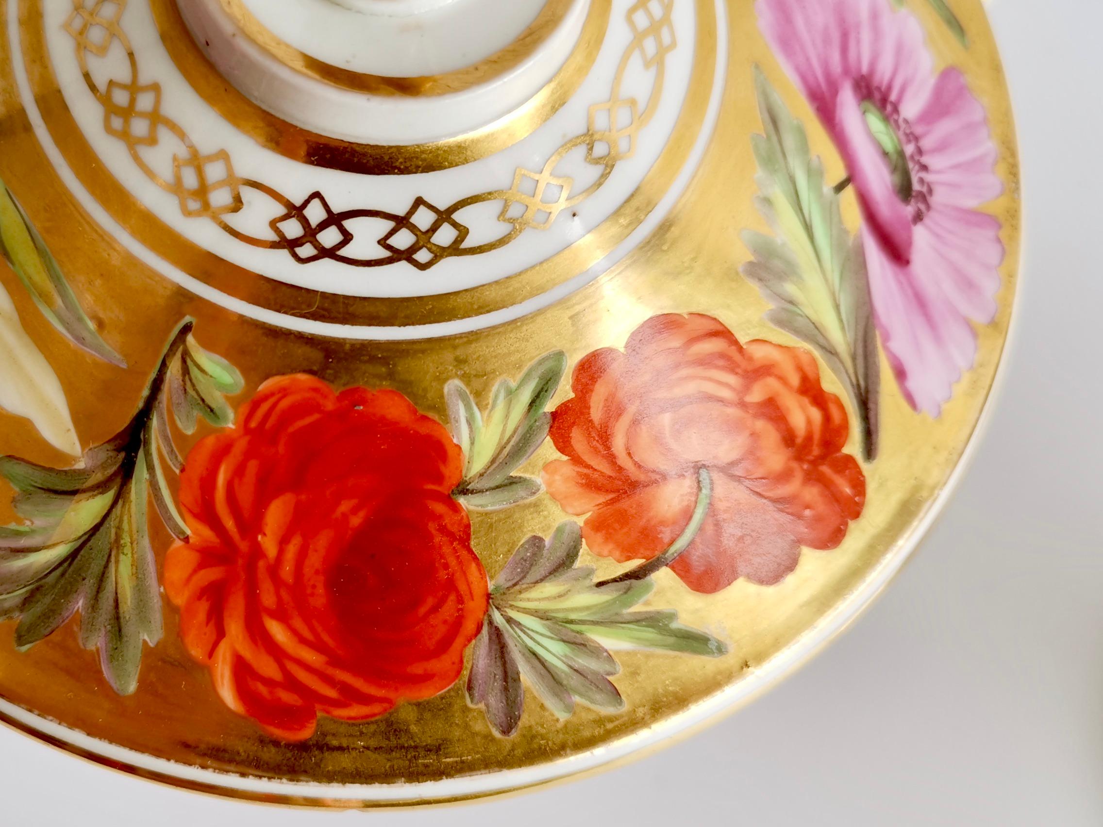 Coalport Pair of Floral Gilded Sauce Tureens, Marquess of Anglesey, circa 1820 For Sale 2