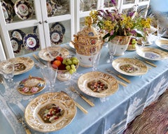 Coalport Pair of Ice Pails, Yellow Church Gresley Pattern, Regency ca 1810