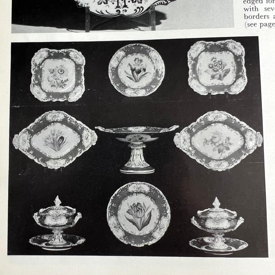 Plato Coalport, azul cobalto con ranúnculos amarillos de Stephen Lawrance, 1840 en venta 5