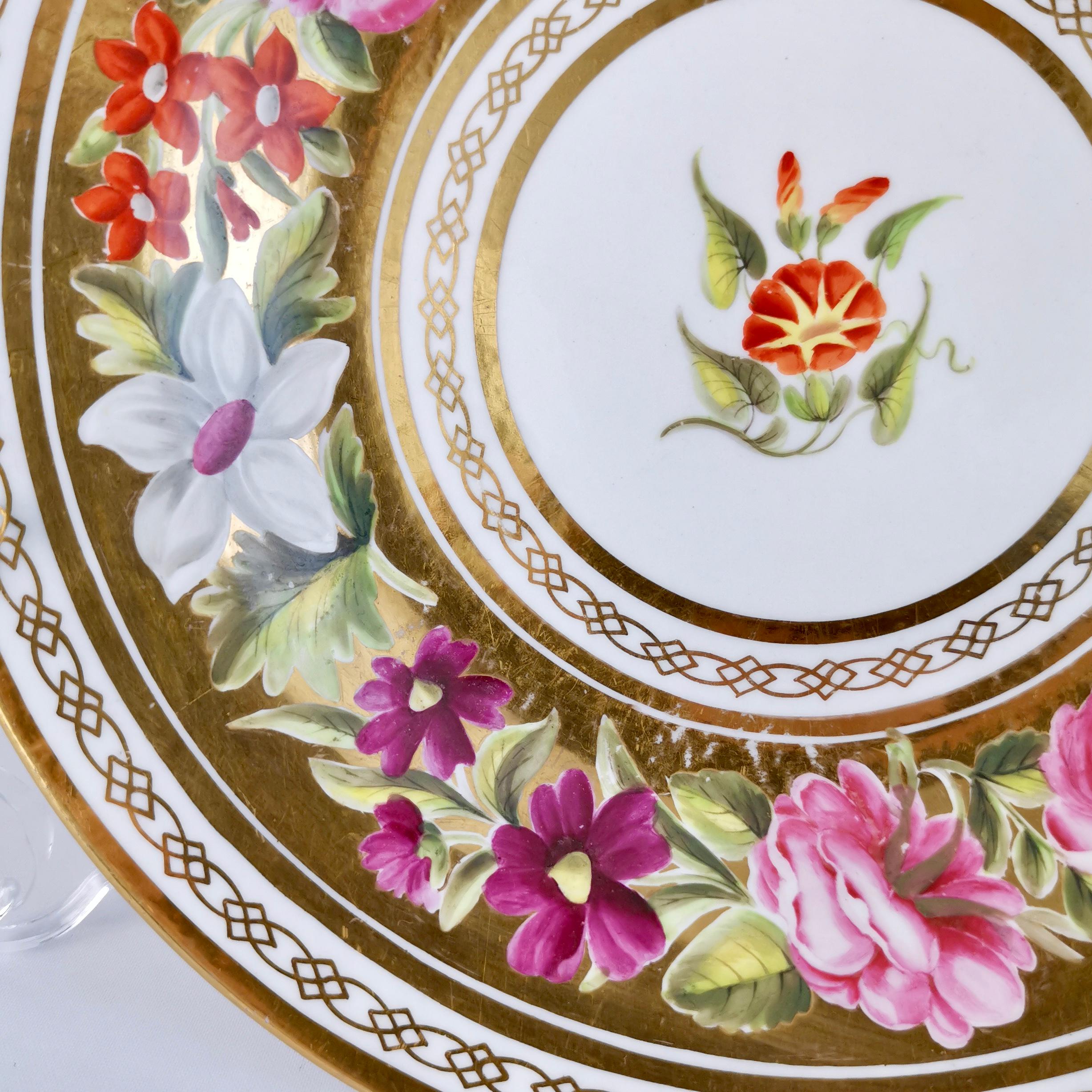 Porcelain Coalport Plate, Marquis of Anglesey Service, circa 1820