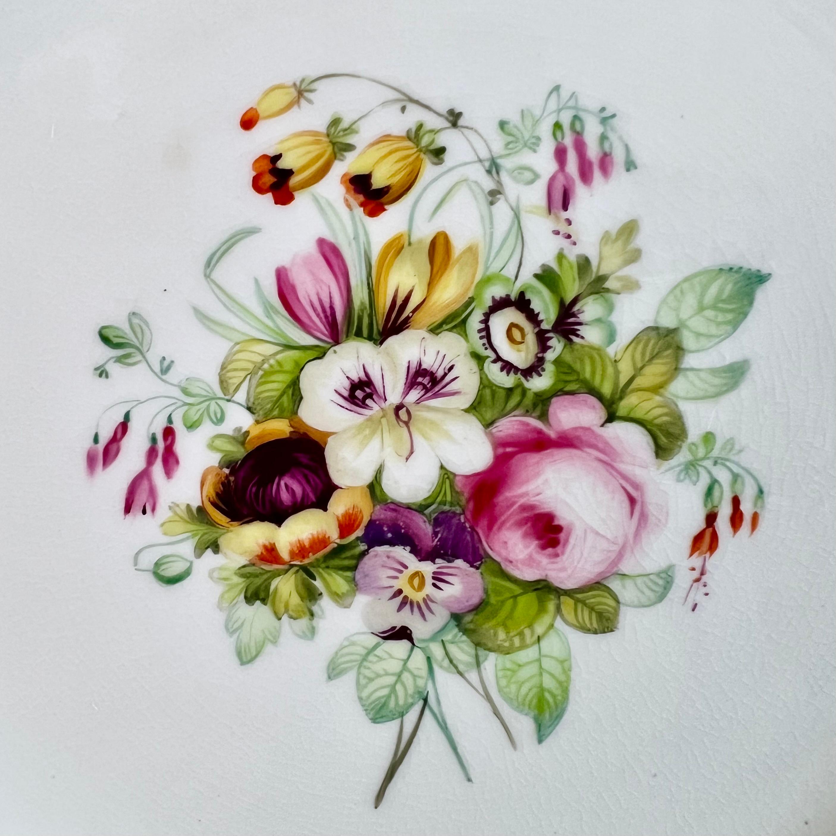 old plates with flowers
