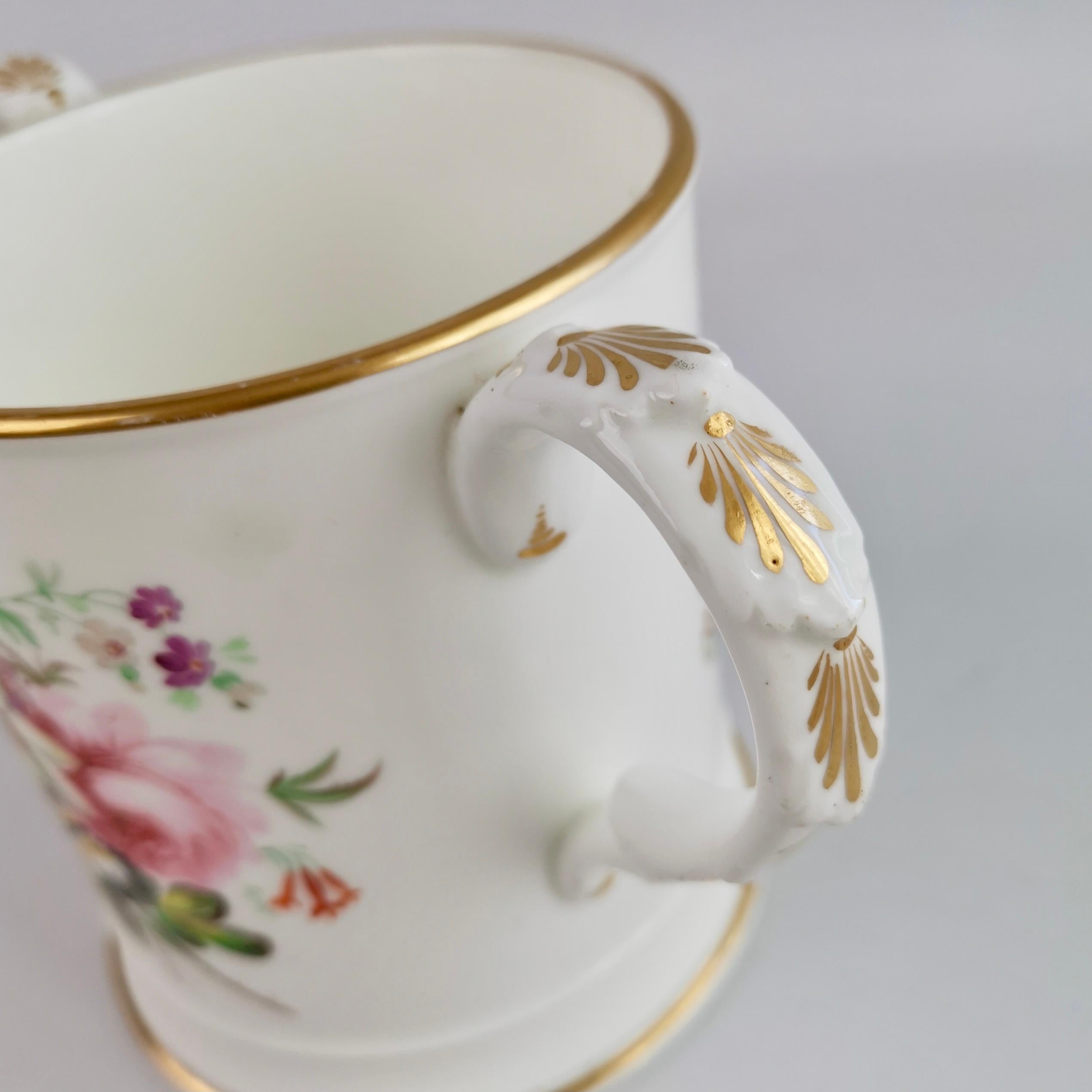 Coalport Porcelain Porter Mug, Flowers by Thomas Dixon for William Cooke, 1845 5