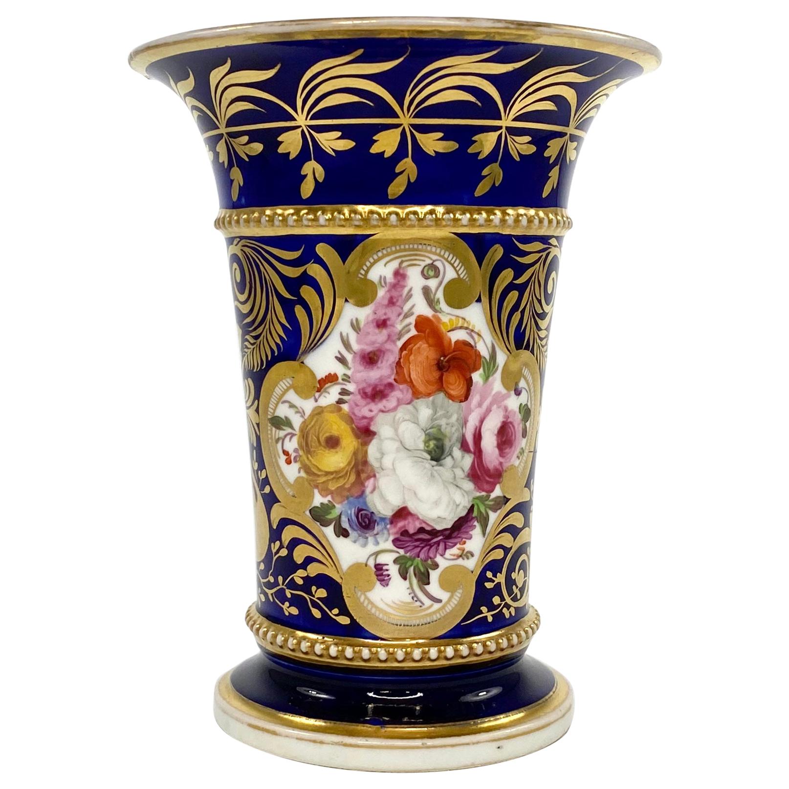 Coalport Porcelain Spill Vase, circa 1830 at 1stDibs