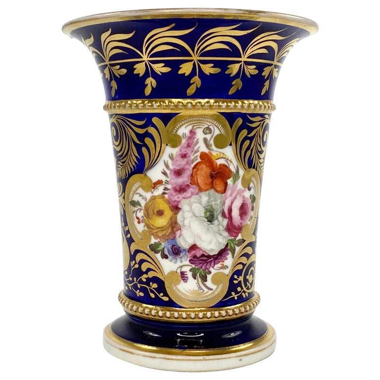 Coalport Porcelain Spill Vase, circa 1830 at 1stDibs