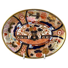 Coalport Porcelain Teapot Stand Hand-Painted Admiral Nelson Pattern circa 1810