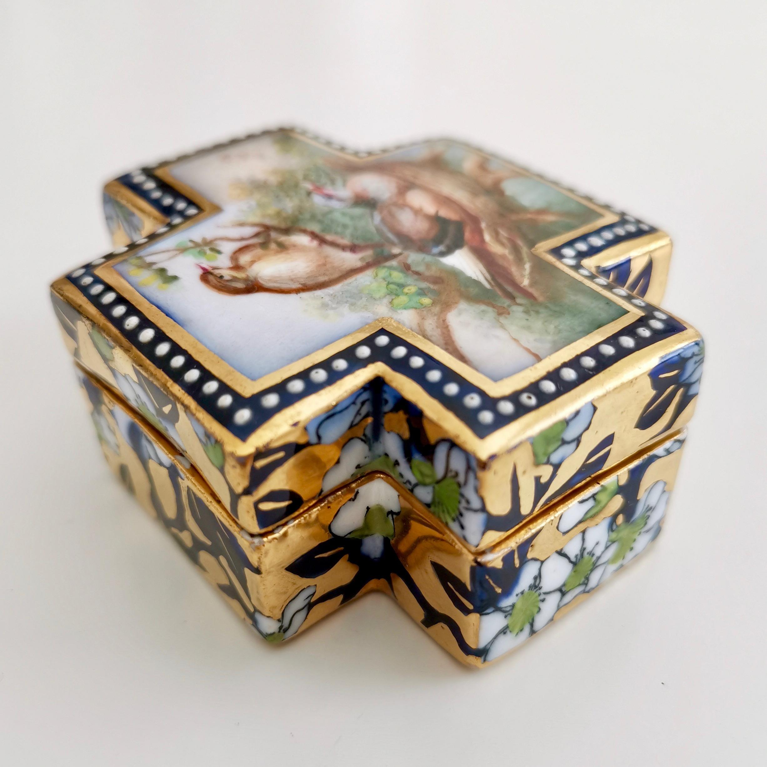 Coalport Porcelain Trinket Box, Japonism, Birds by John Randall, 1865-1870 5