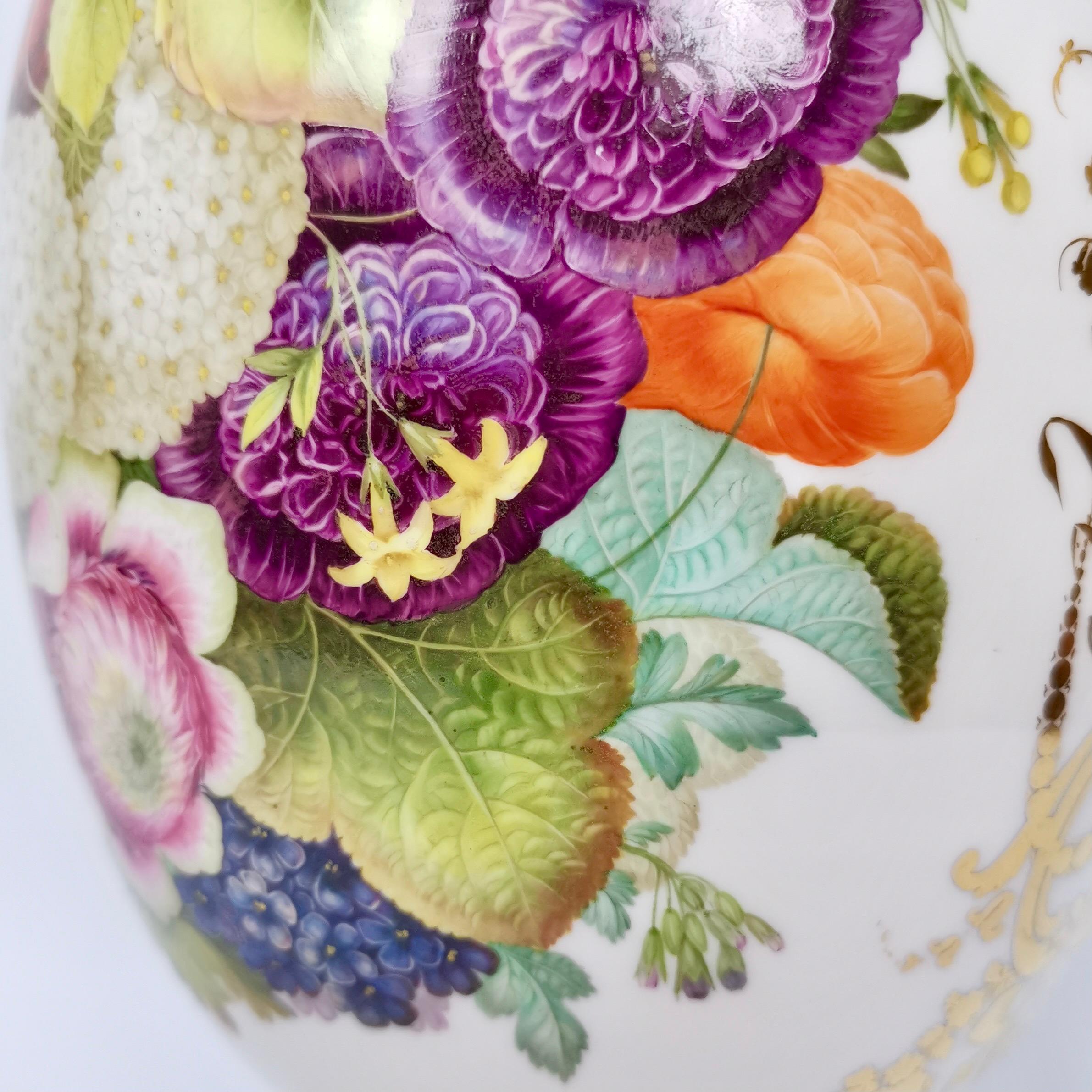 Coalport Porcelain Vase, Sublime Flowers by William Cooke, 1851-1861 3