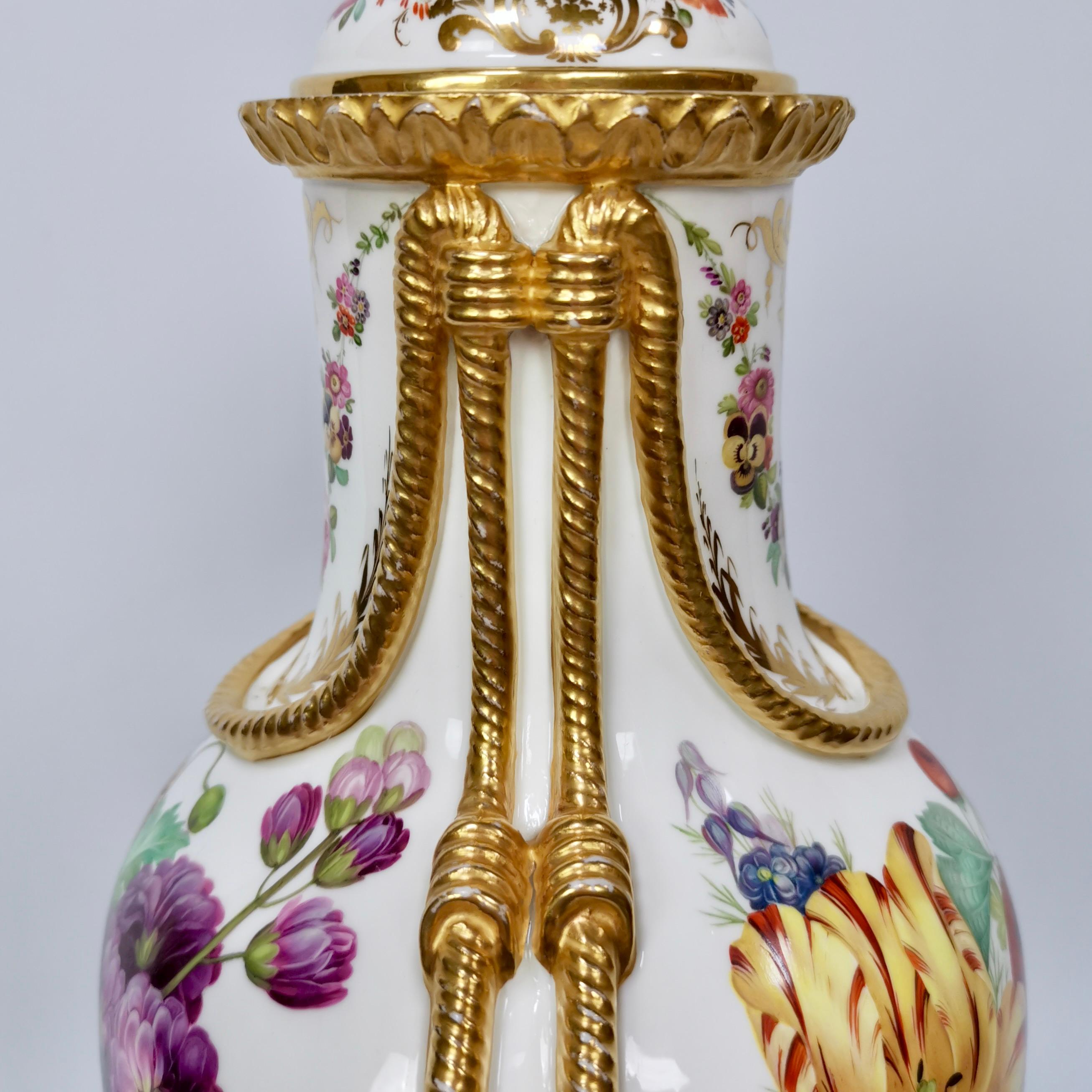 Coalport Porcelain Vase, Sublime Flowers by William Cooke, 1851-1861 9
