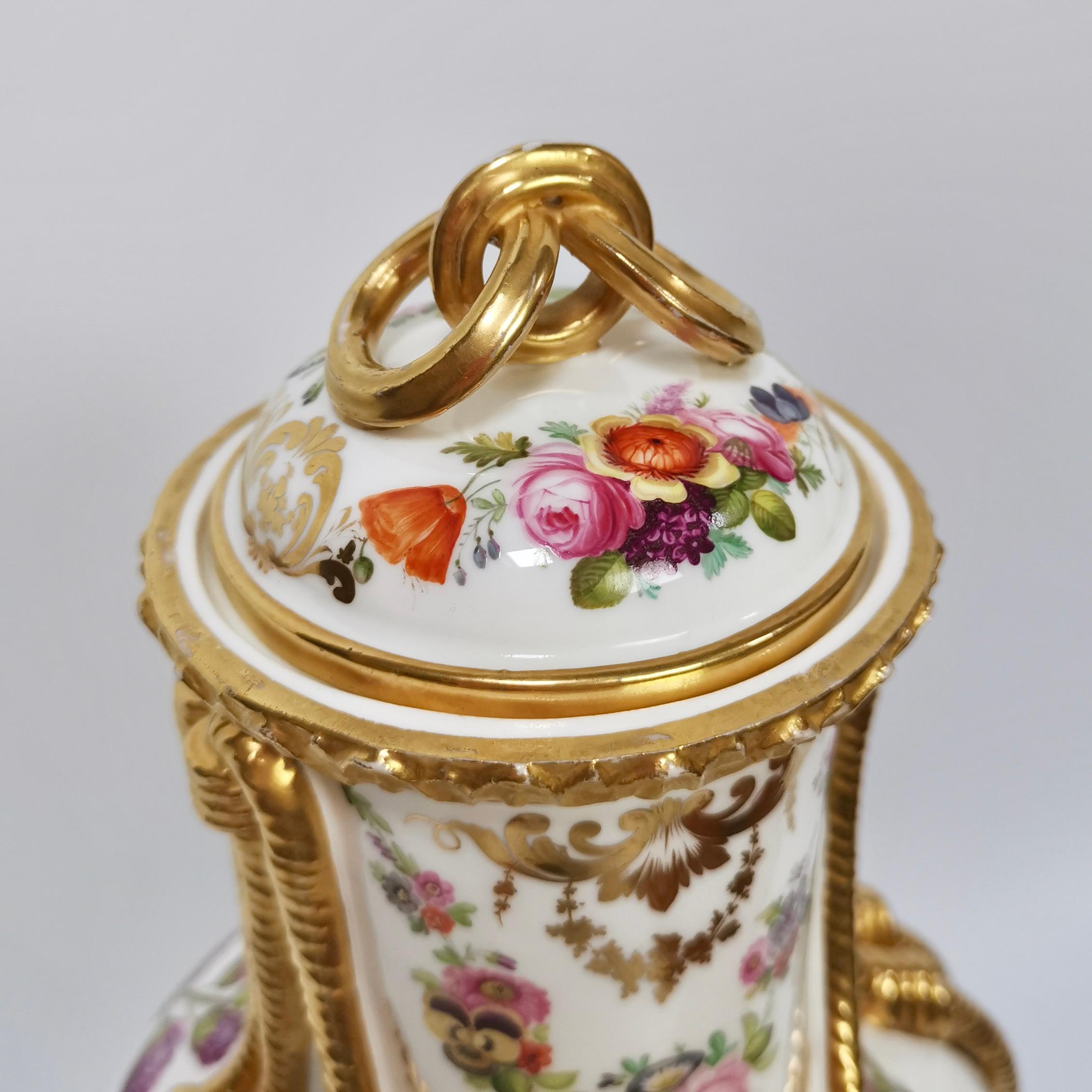 Coalport Porcelain Vase, Sublime Flowers by William Cooke, 1851-1861 11