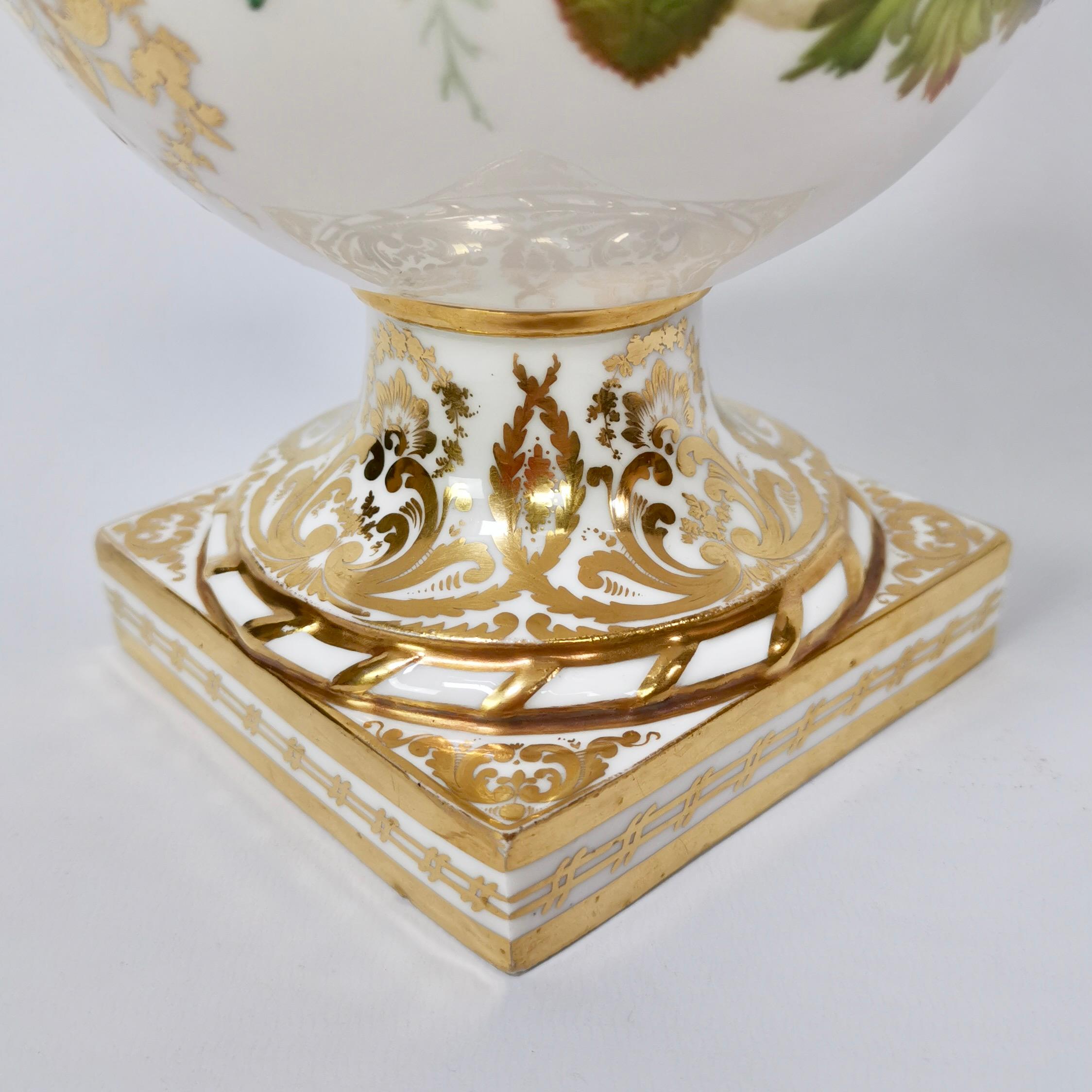 Coalport Porcelain Vase, Sublime Flowers by William Cooke, 1851-1861 12
