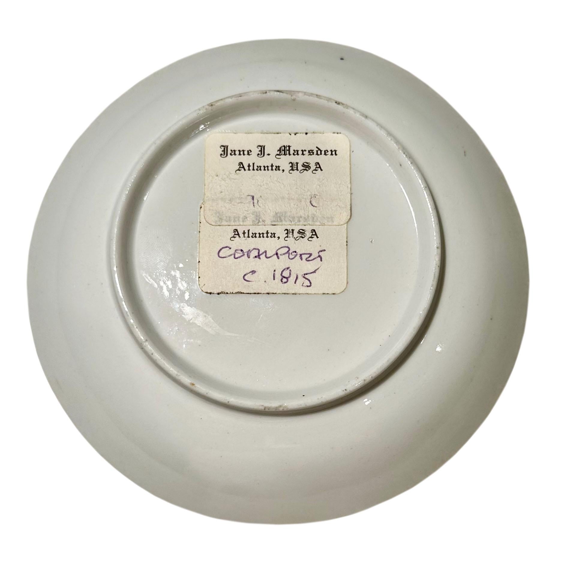 Early 19th Century Coalport Saucer For Sale