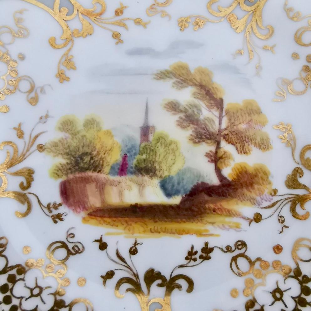 Mid-19th Century Coalport Teacup, Adelaide Shape with Superb Landscapes, 1831 ‘2’