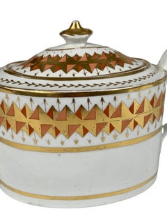 Coalport Teapot England Early 19th Century Circa 1805