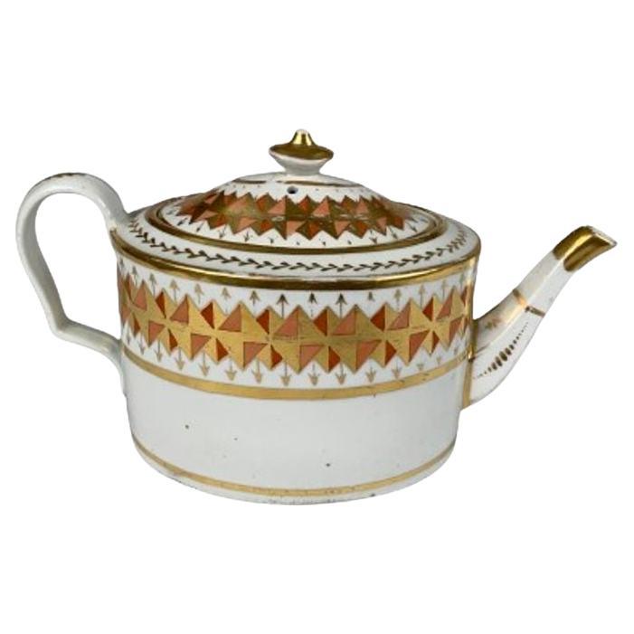 Coalport Teapot England Early 19th Century Circa 1805 For Sale