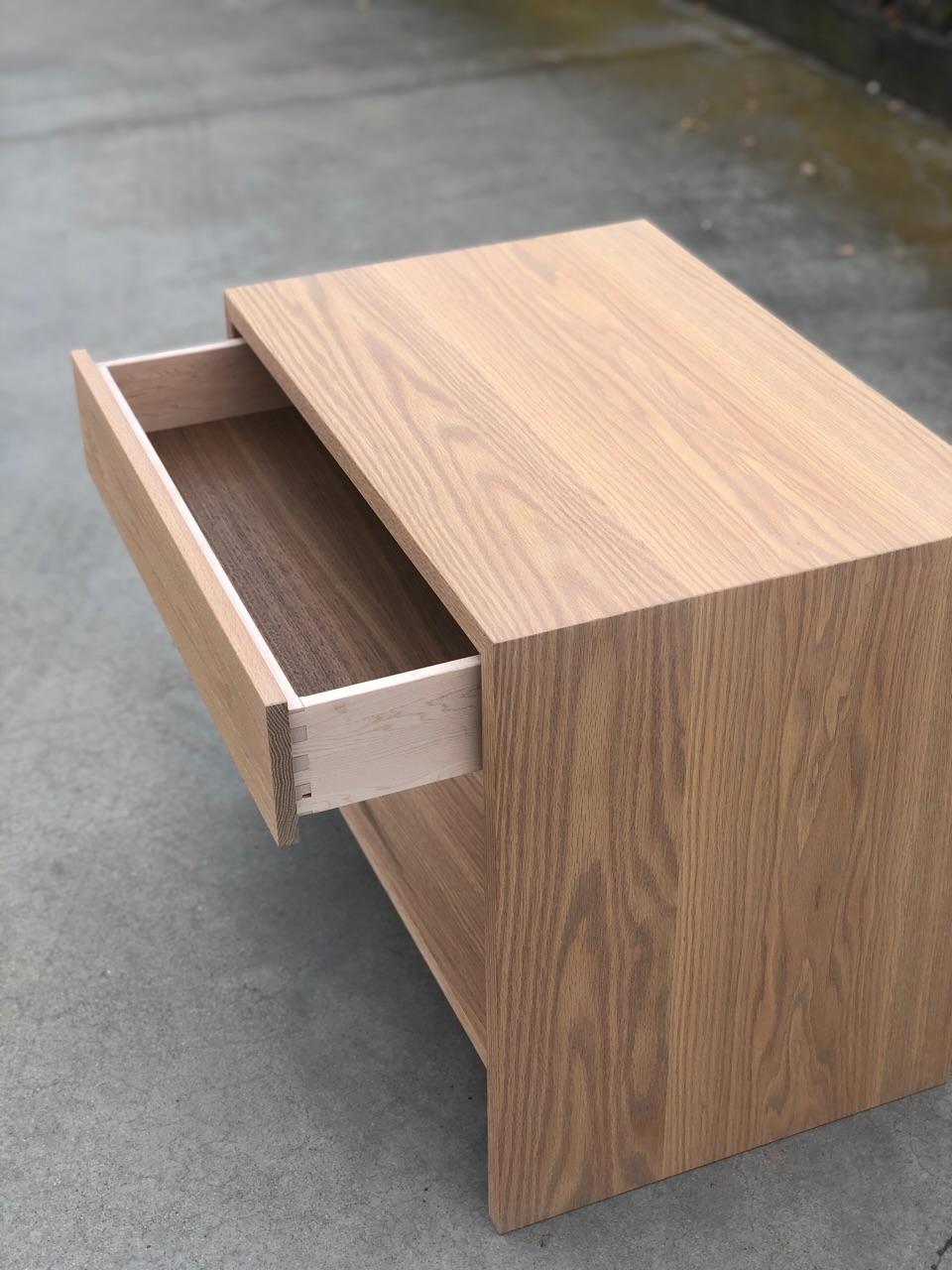 Coast Oak Nightstand  In New Condition For Sale In Hermosa Beach, CA