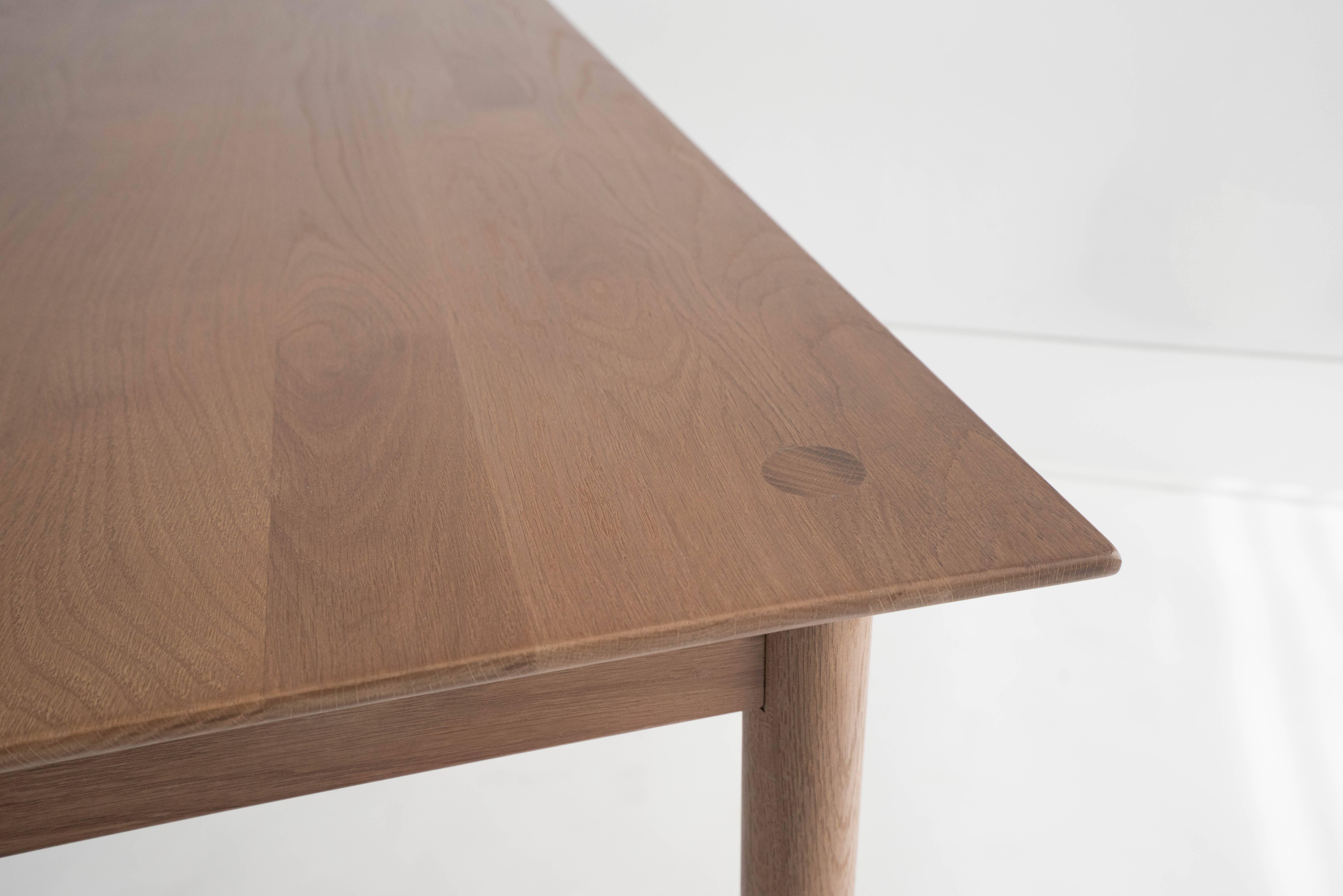 Joinery Coast Table by Sun at Six, Sienna, Minimalist Dining Table or Desk in Wood For Sale