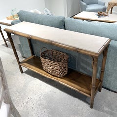 Coastal Bamboo Console Table